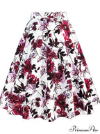 Runway Vintage Rockabilly Midi Skirt