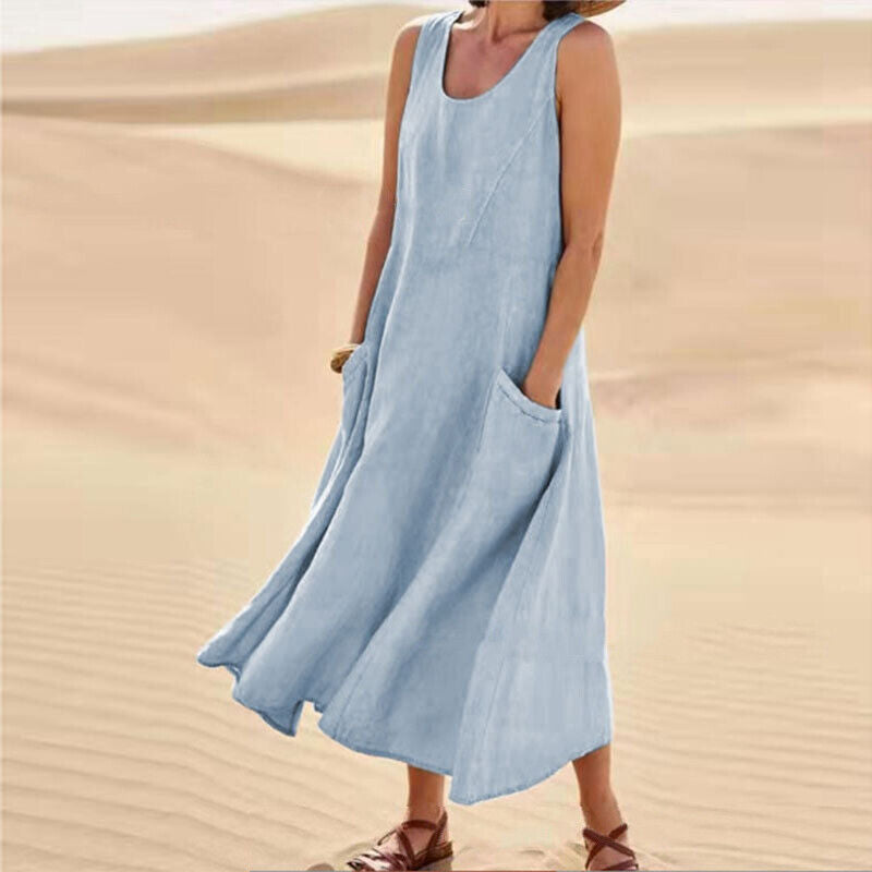 Fabiana Minimalist Dress with Pockets Elevated Occasion Wear