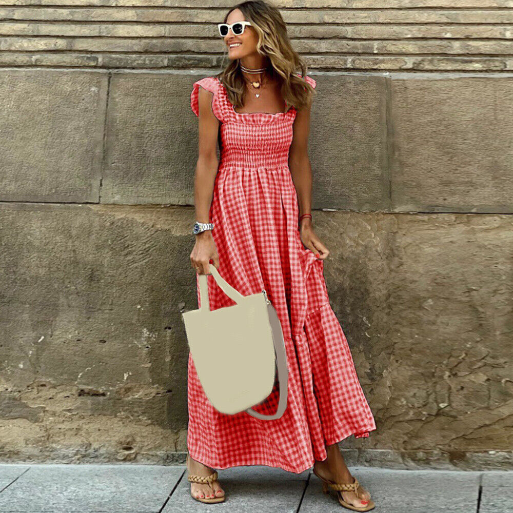 Natalia Statement Retro Summer Dress Evening Wear Edit