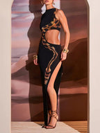 Samantha Split Sleeveless Maxi Dress