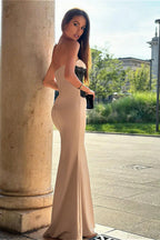 Satin Lace Paneled Fitted Waist Party Dress