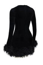 Lidia Boutique Women's Velvet Mini Dress Elevated Occasion Wear
