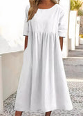 Elena Timeless Chic Summer Dress for Women Evening Wear Edit