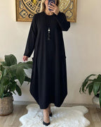 Tamara Timeless Dress with a Round Neckline Boutique Collection
