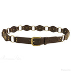 Seasoning Female Gothic Rivet Slim-Fit Belt