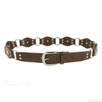 Seasoning Female Gothic Rivet Slim-Fit Belt