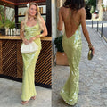 Sequin Backless Hip Package Party Dress
