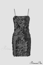 Sequin Sleeveless Chain Mini Dress