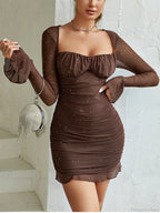 Sequins Backless Mini Party Dress