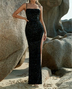 Sequins Spaghetti Strap Party Dress