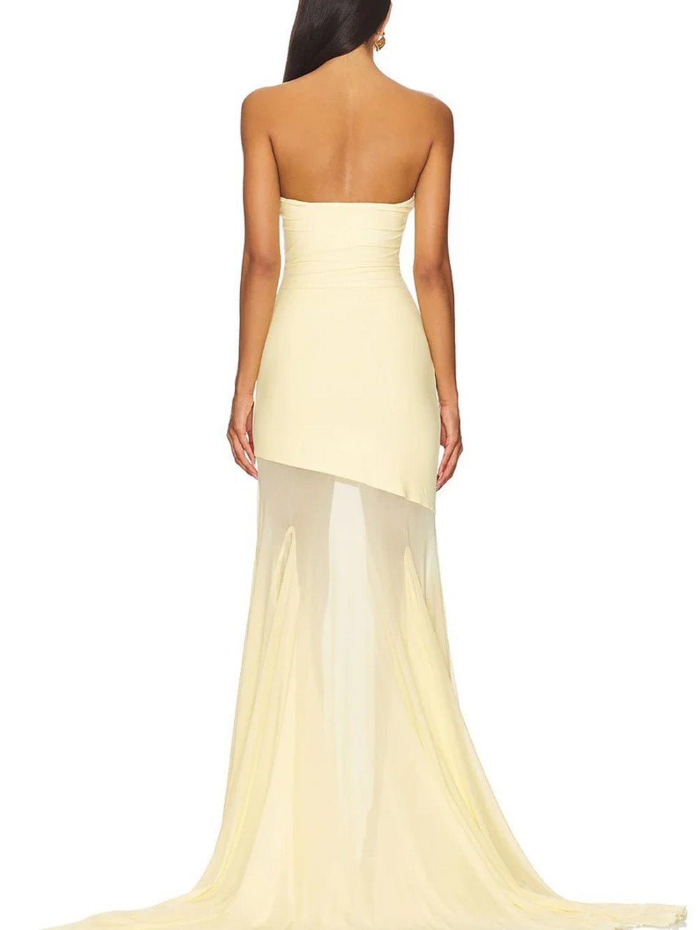Seraphine Strapless Mesh Maxi Dress