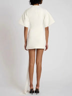 Serena Ruched Metal-Detail Mini Dress