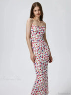 Sexy Backless Slimming Beach Floral Dress