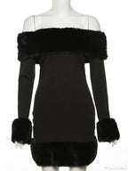 Sexy Elegant Fluffy Glamorous Strapless Mini Party Dress