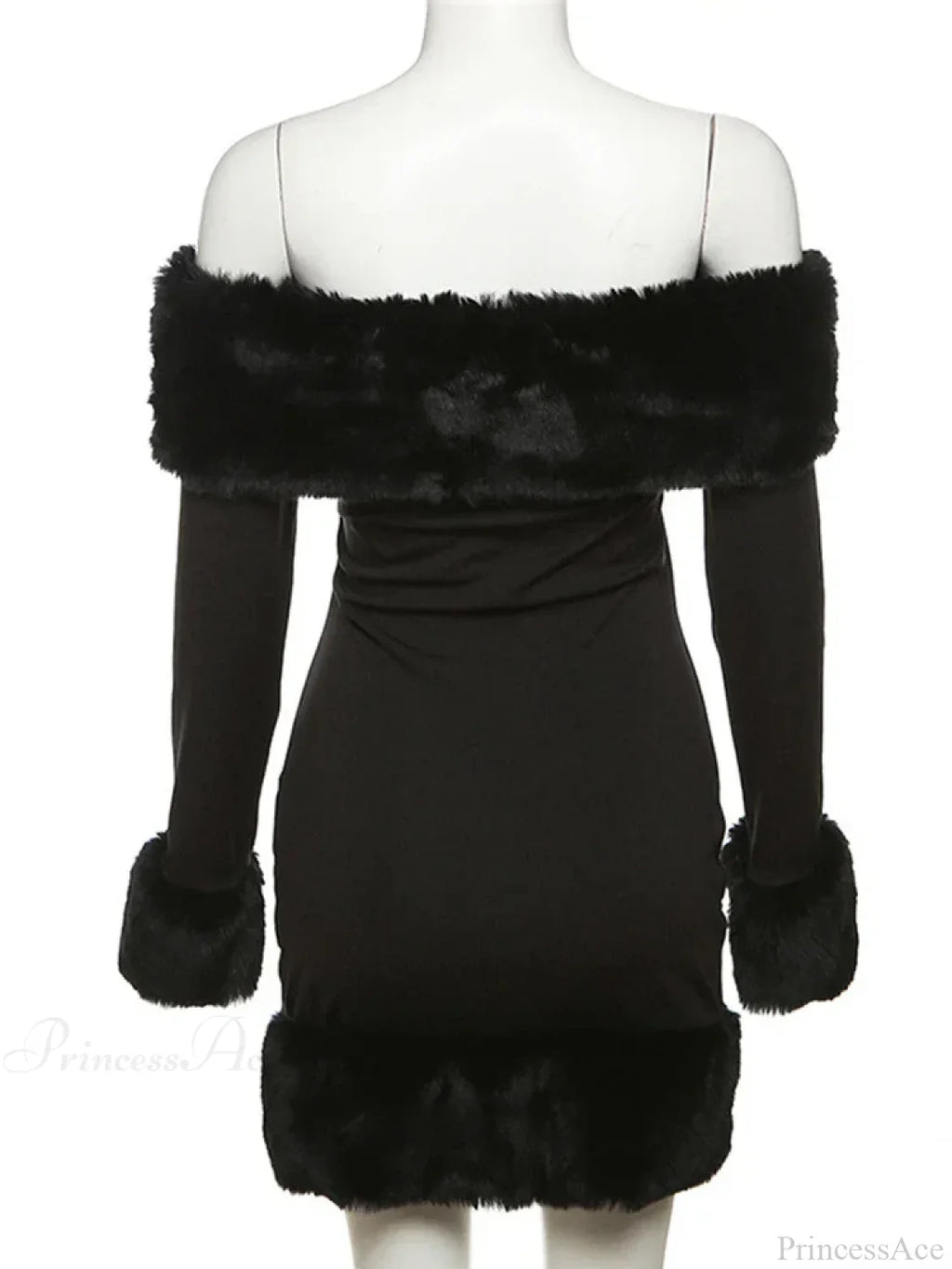 Sexy Elegant Fluffy Glamorous Strapless Mini Party Dress