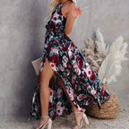 Sexy Halter Floral Party Sundress