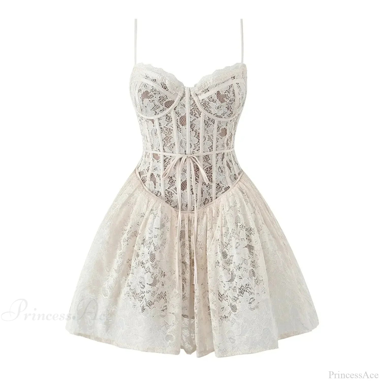 Sexy Lace Sling Low Waist Floral Dress