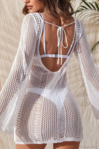 Sexy Sheer Chiffon V-Neck Blouse