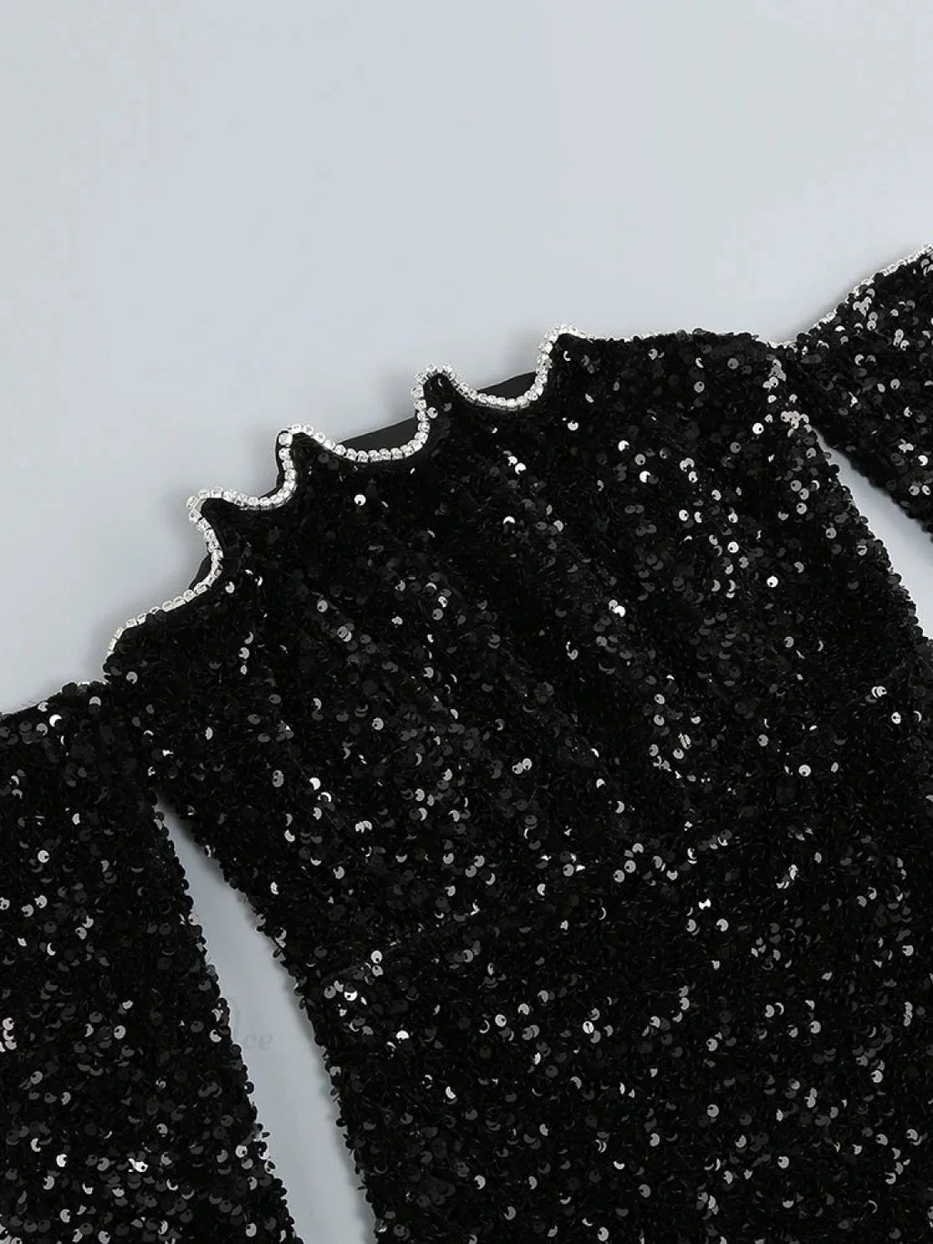 Sexy Slash Neck Long Sleeve Sparkling Sequins Dress Off Shoulder Party Dress
