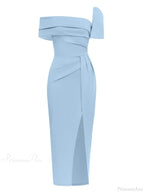 Sexy Square Collar Folds Design Long Dress Short Sleeves Party Dress