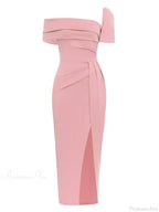 Sexy Square Collar Folds Design Long Dress Short Sleeves Party Dress