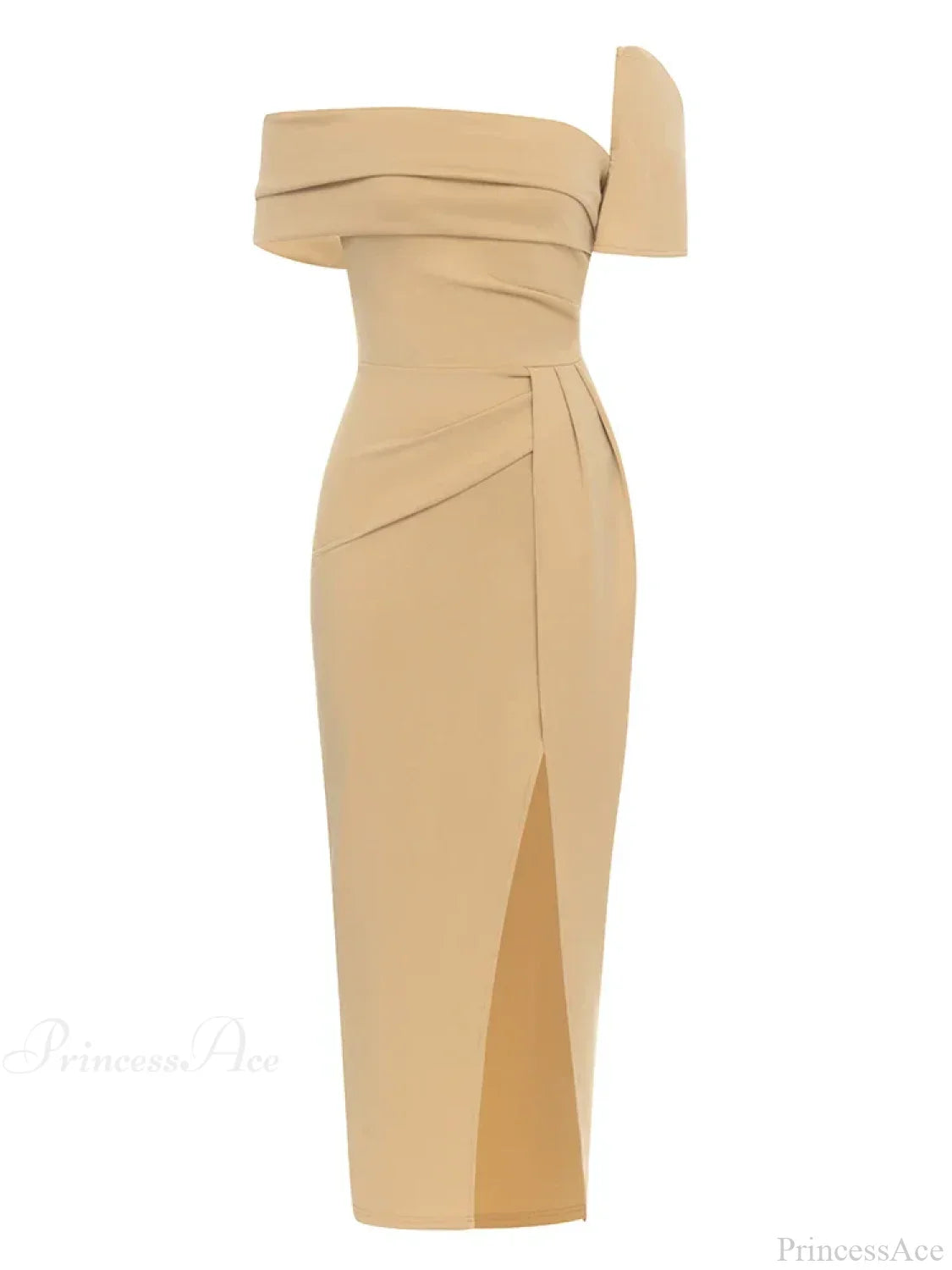 Sexy Square Collar Folds Design Long Dress Short Sleeves Party Dress