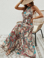 Sexy Vintage Hanging Neck Boho Dress