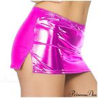 Sexy Wetlook Mini Club Party Skirt