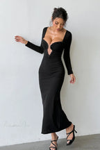 Shimmer Tight Mermaid Fitted Maxi Party Dress