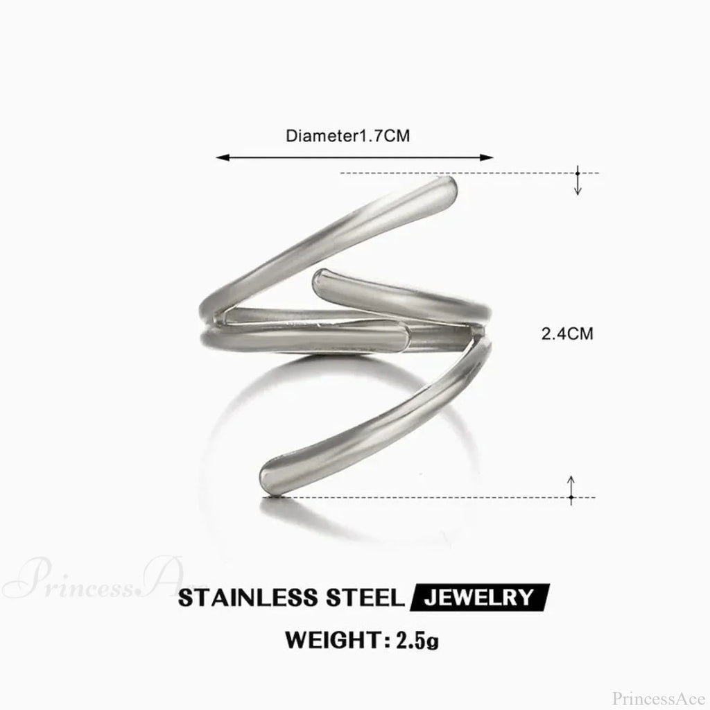Shiny Metal Blossom Medieval Ring
