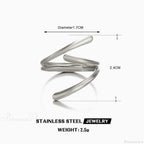 Shiny Metal Blossom Medieval Ring