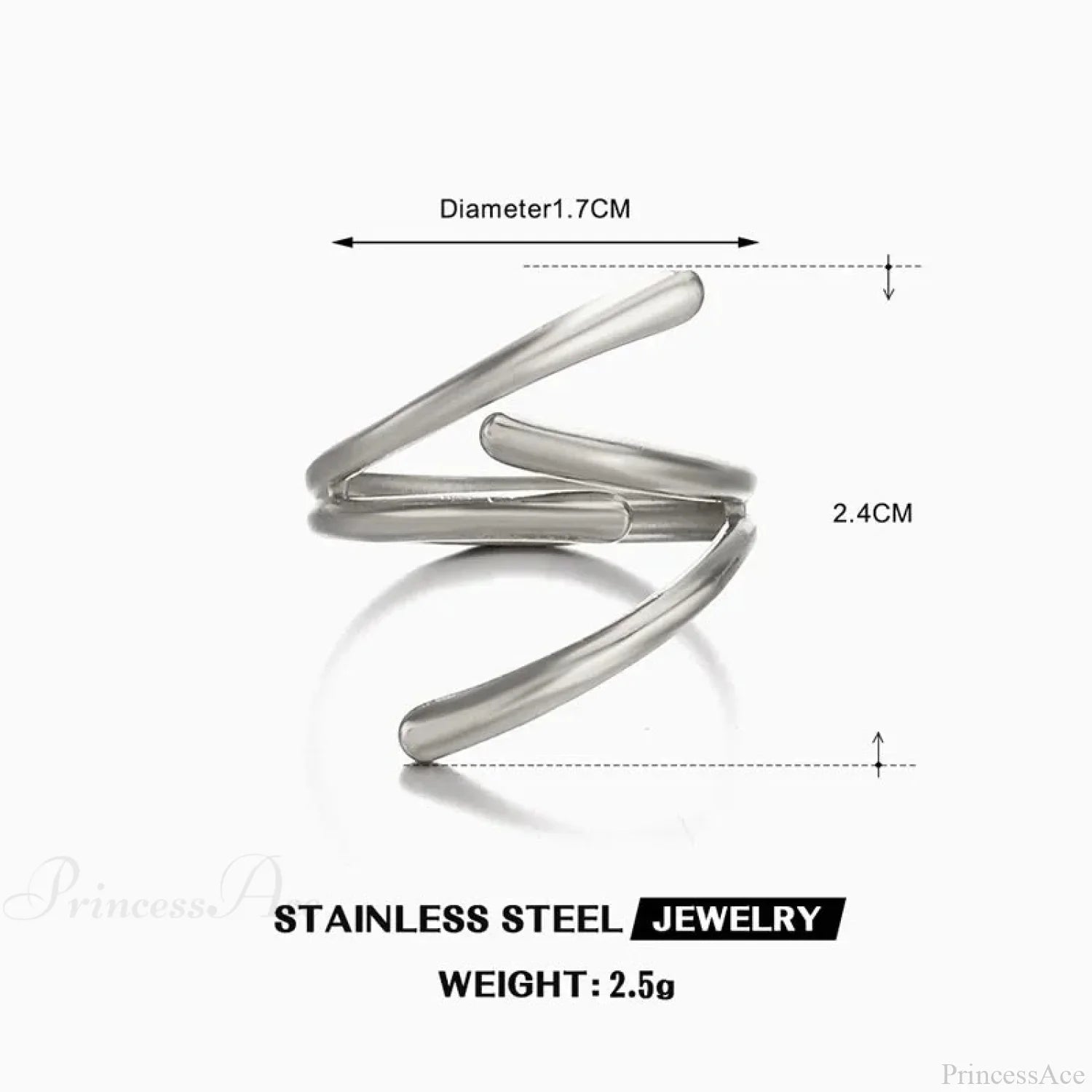 Shiny Metal Blossom Medieval Ring