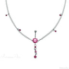 Shiny Metal Chain Dark Belly Ring