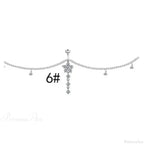 Shiny Metal Chain Dark Belly Ring