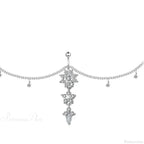 Shiny Metal Chain Dark Belly Ring