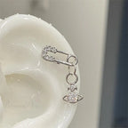 Shiny Saturn 316L Stainless Steel Stud Earring