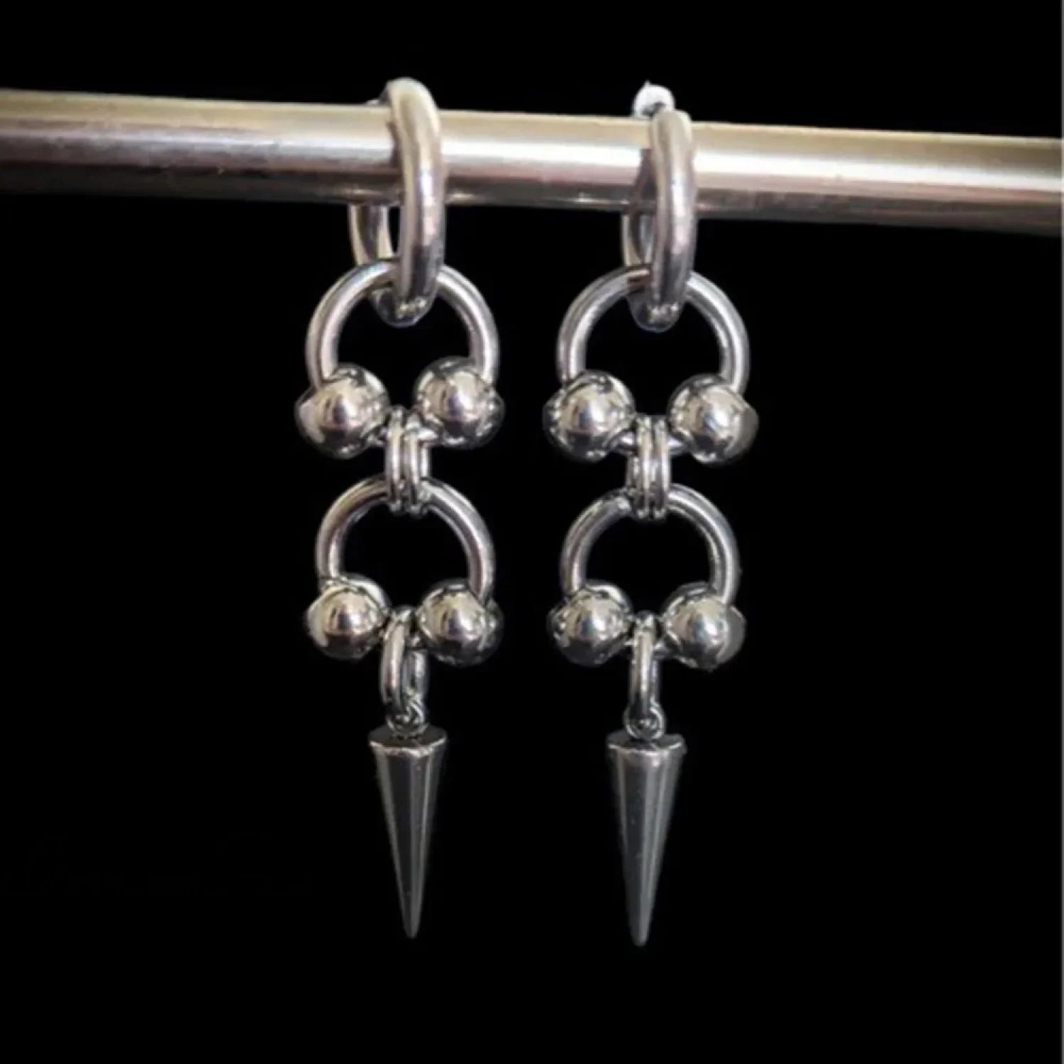 Shiny Saturn 316L Stainless Steel Stud Earring