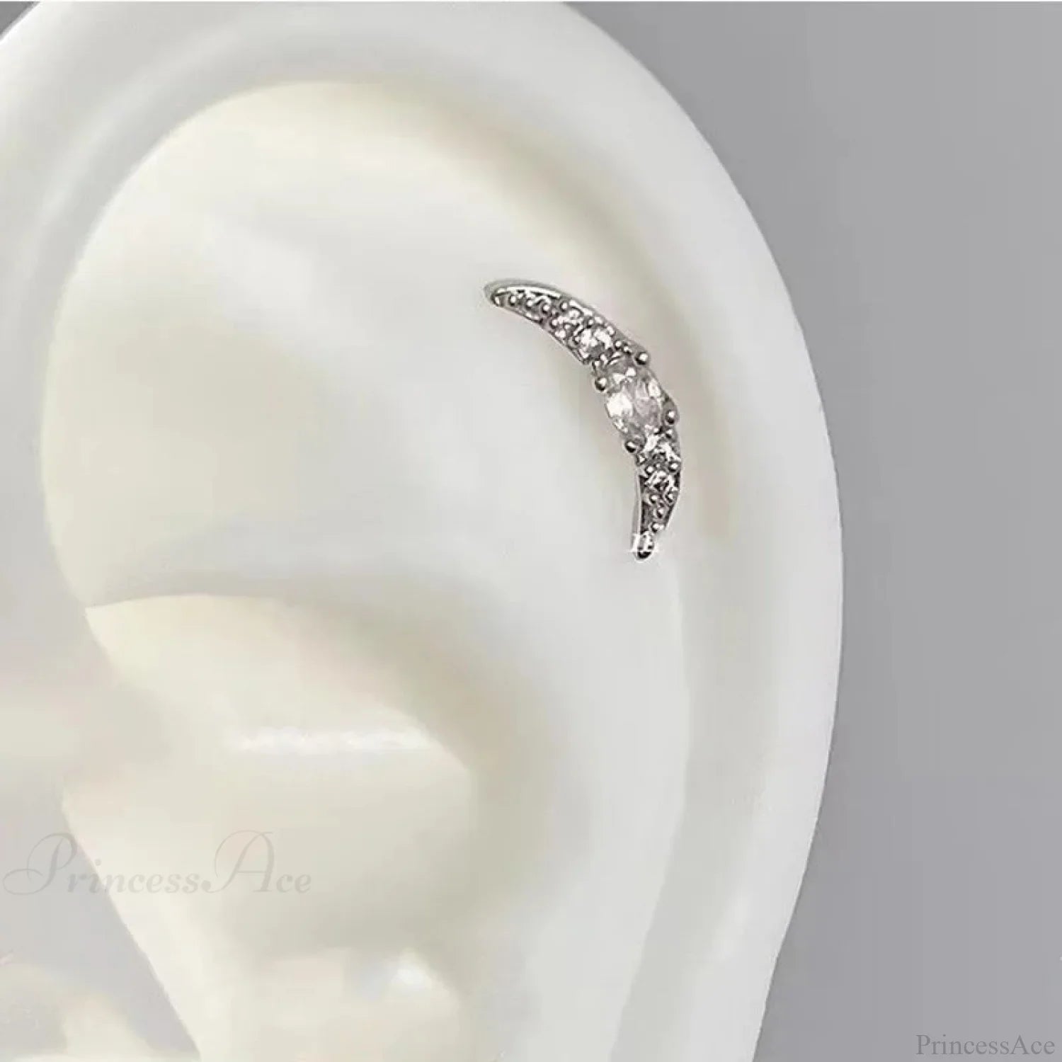 Shiny Saturn 316L Stainless Steel Stud Earring