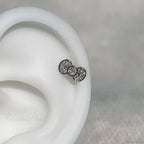 Shiny Saturn 316L Stainless Steel Stud Earring