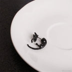 Shiny Thorns Circle Five-Pointed Star Earring