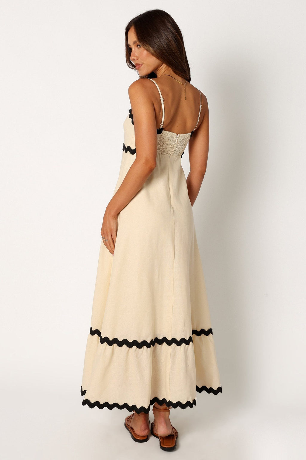 Nora Luxe Contrast Long Capri Dress Evening Wear Edit