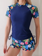 Short Sleeve Surf Suit Two Piece Set