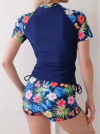 Short Sleeve Surf Suit Two Piece Set