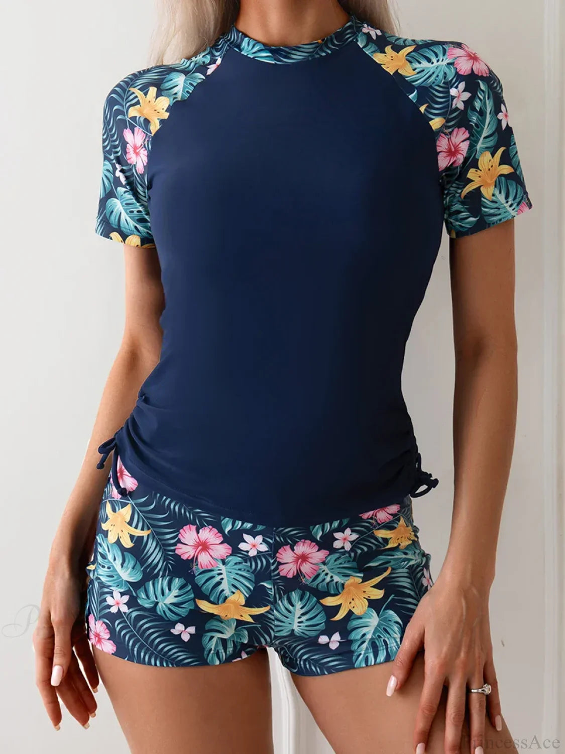 Short Sleeve Surf Suit Two Piece Set