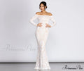 Sierra Sequin Off Charming The Shoulder Formal Dress