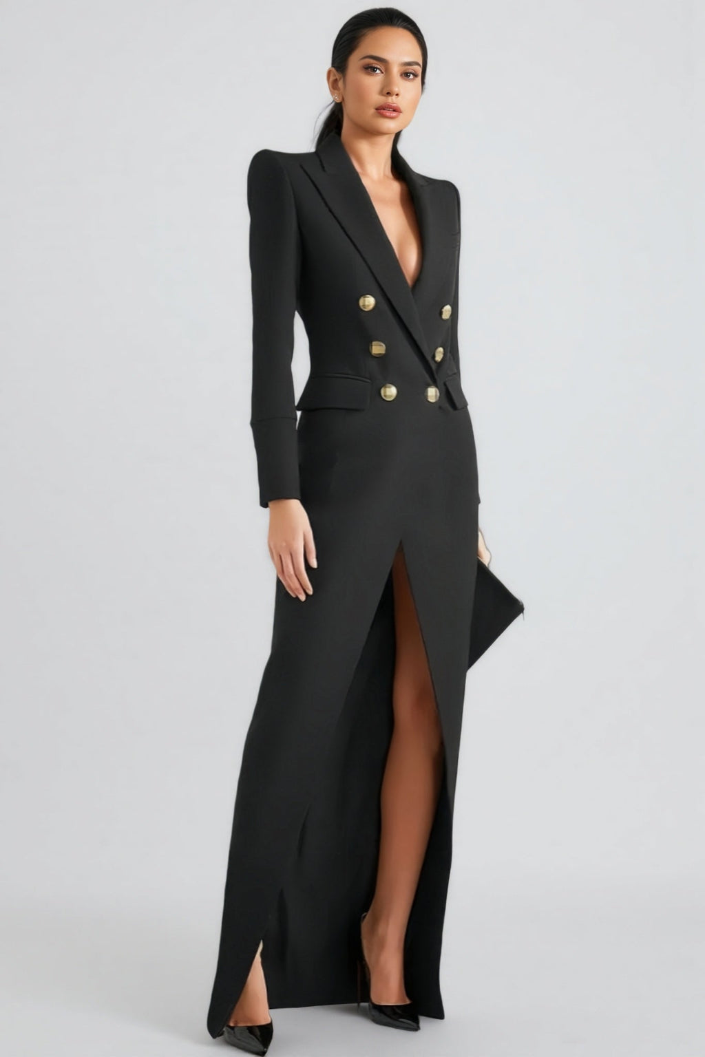 Ifuru Back Zip Suit Maxi Dress