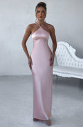 Dayana Exclusive Maxi Dress Peach Evening Wear Edit