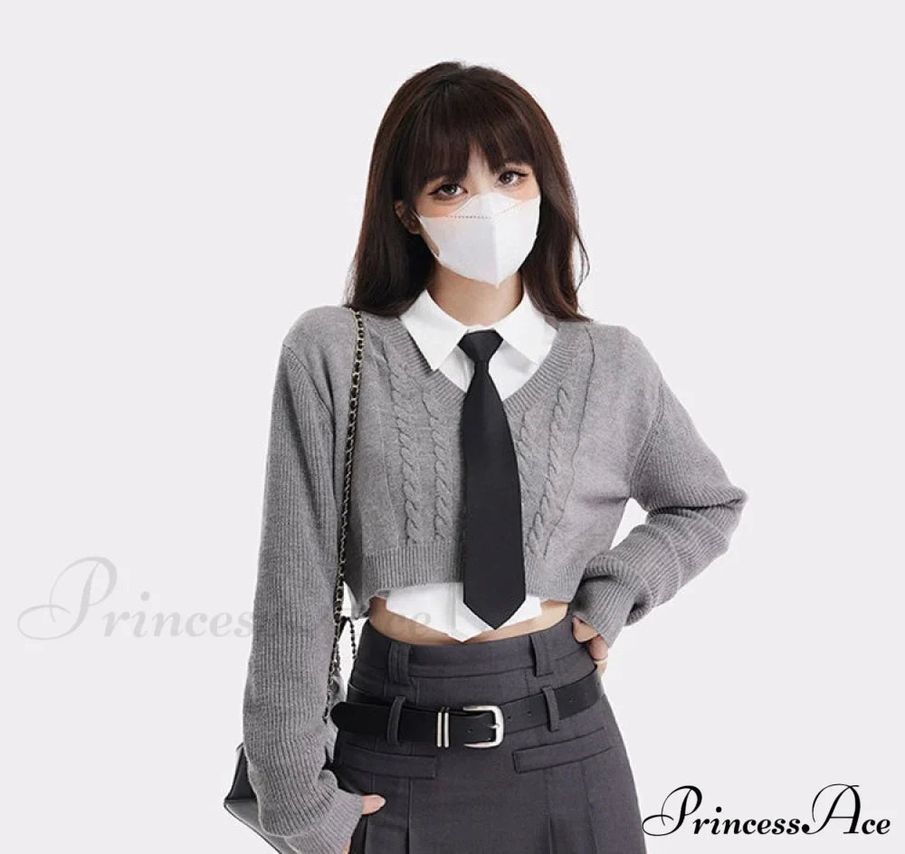 Harajuku A-Line Skirt and Shirt Set