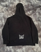 Skull Print Hooded Sweatshirt