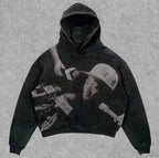 Skull Rap Graphic Cotton Hoodie